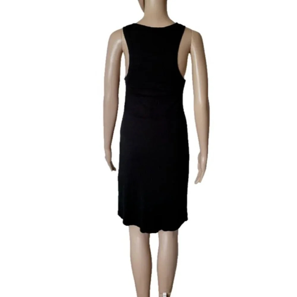 Victoria's Secret Ribbed Sleeveless midi Dress size Medium Black - Picture 4 of 6
